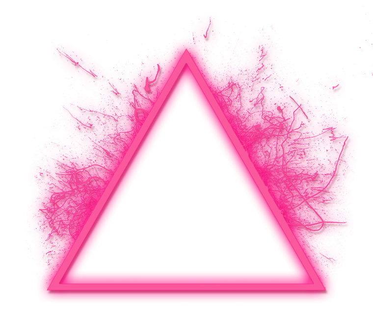 Треугольник, розовый