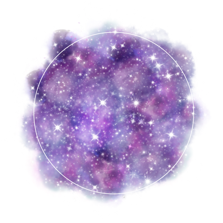 Космические звезды на прозрачном фоне