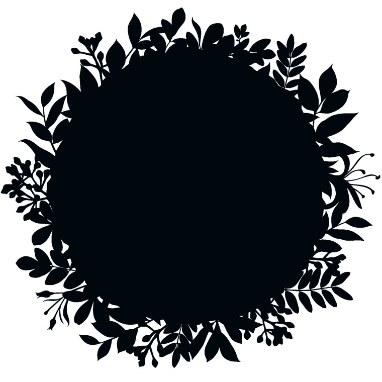 Рамочка круглая черная