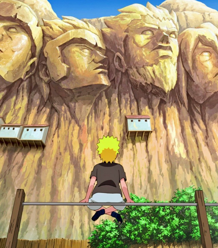 Гора Хокаге в Наруто