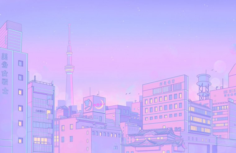 Эстетический фон аниме