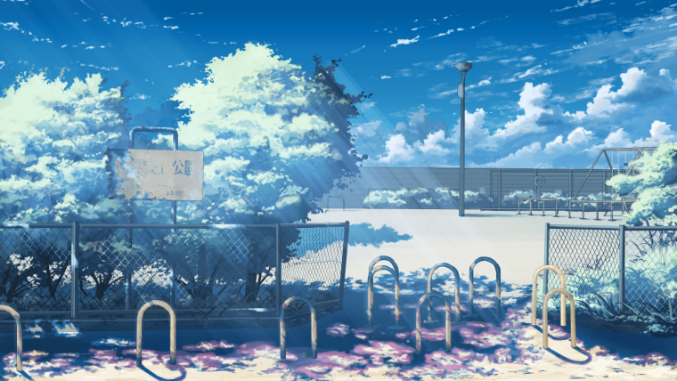 Эстетика сиреневого аниме