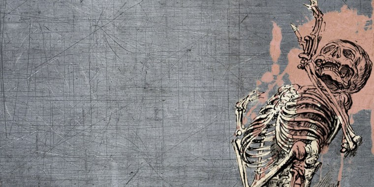 Череп на фоне космоса