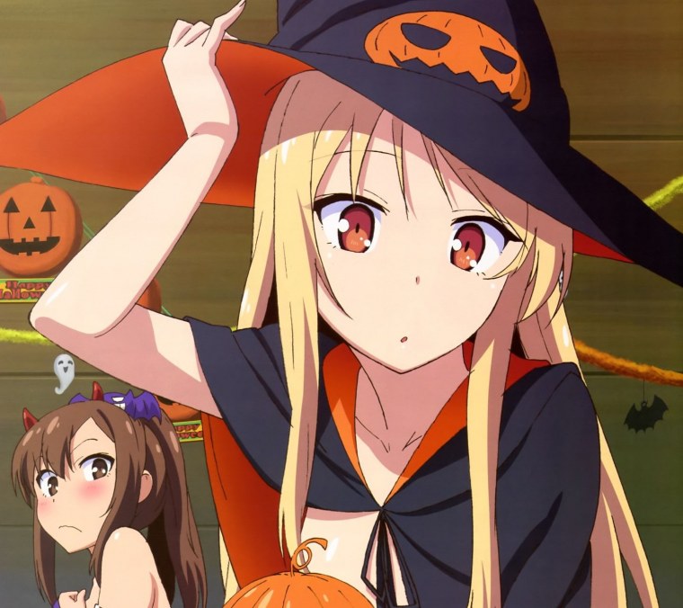 Аниме девочка в наушниках и в комнате