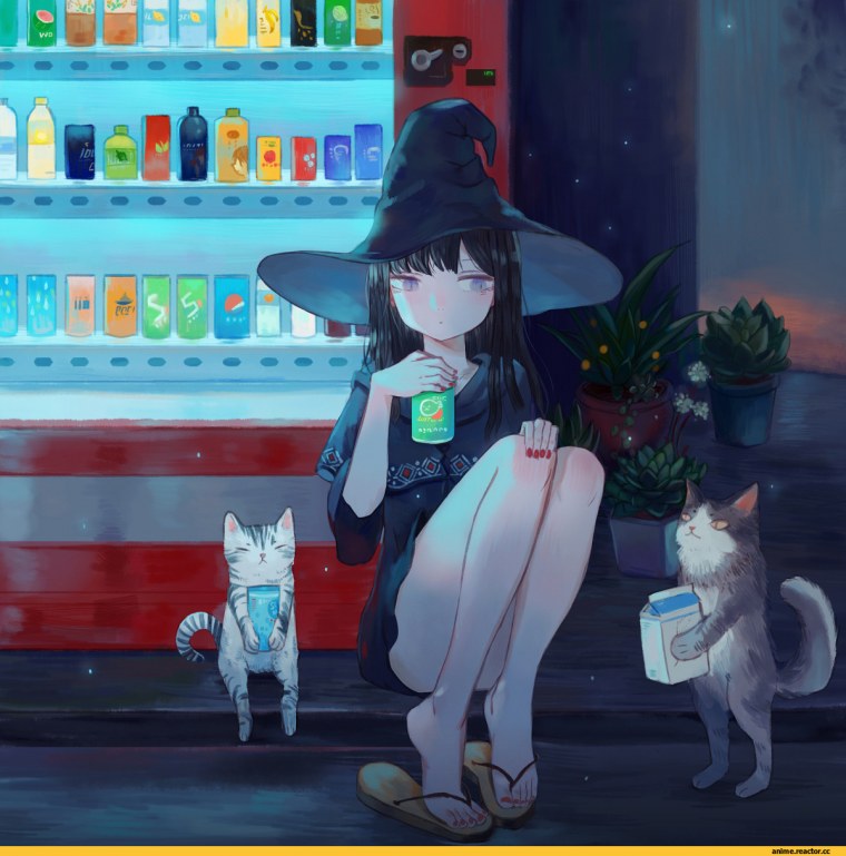 Аниме девушка радуется