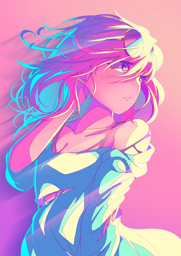 Арты в кислотных цветах