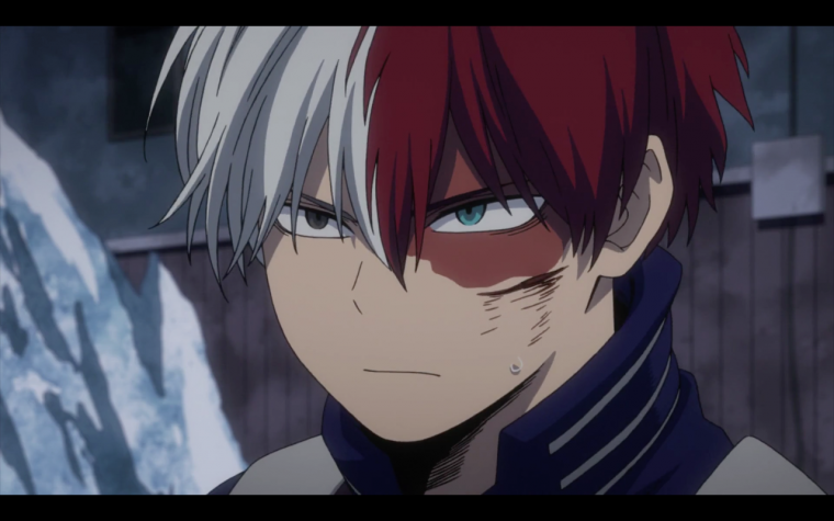 Моя геройская Академия Тодороки скрины