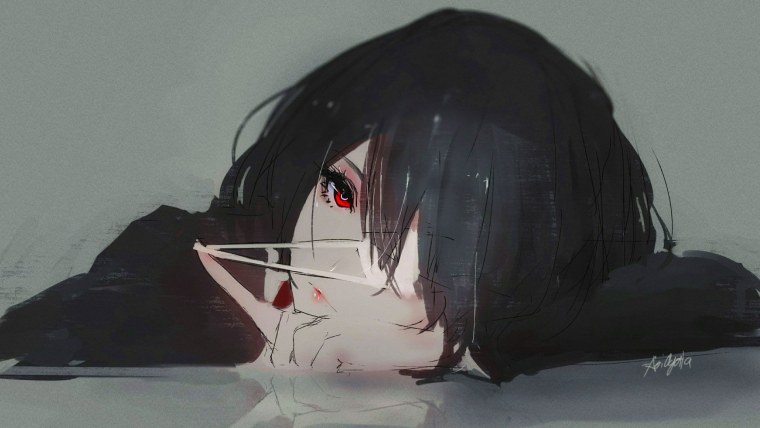 Аниме картинки на аву грустные