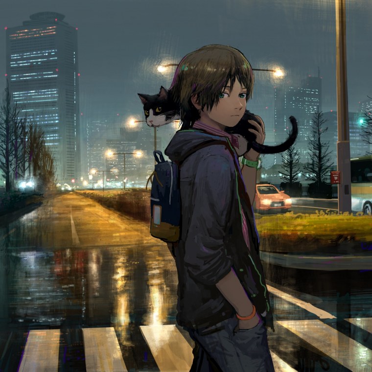 Аниме одинокий парень