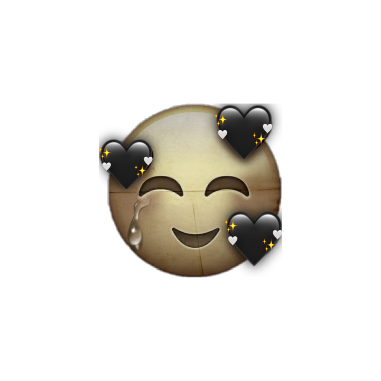 Смайл на черном фоне