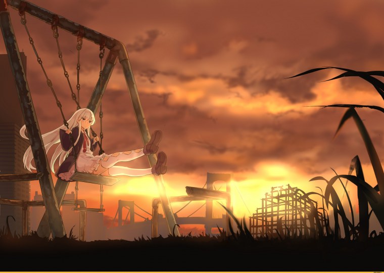 Красивые качели на дереве