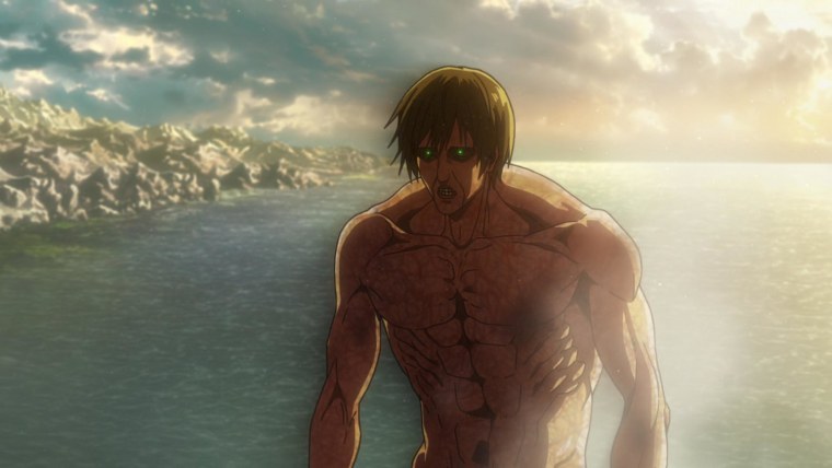 Атака титанов 3 сезон море