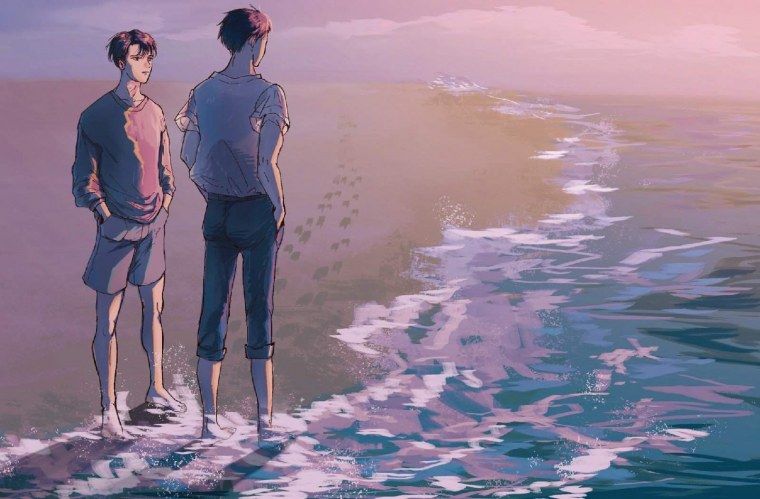 Эрен Микаса и армин