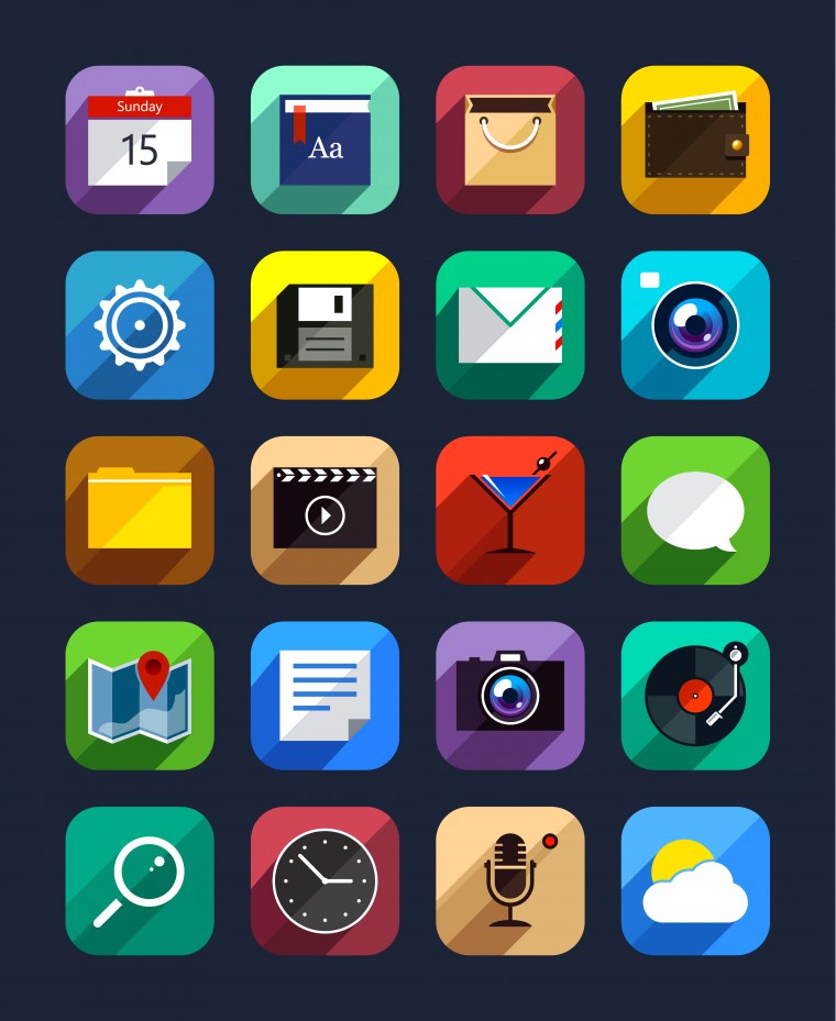 Смартфон с иконками приложений