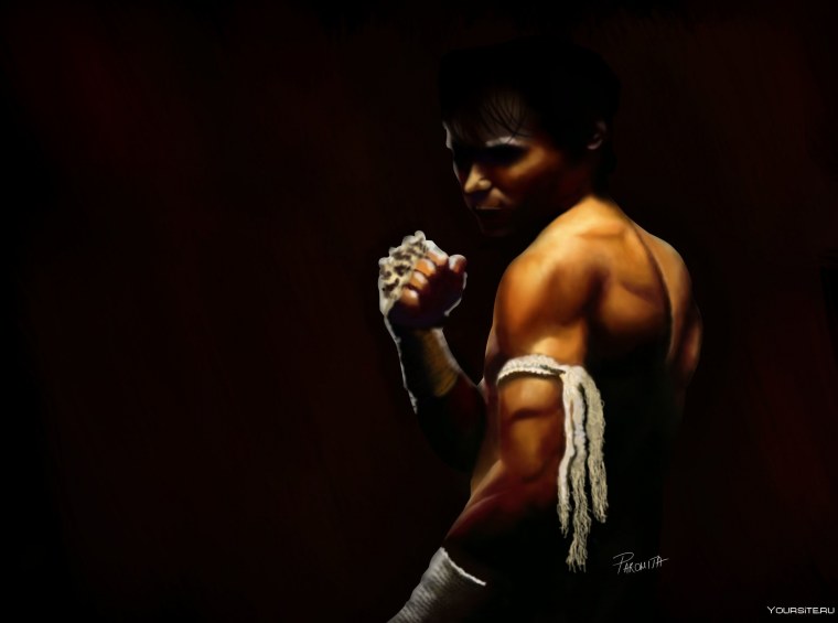 Муай Тай карандашом