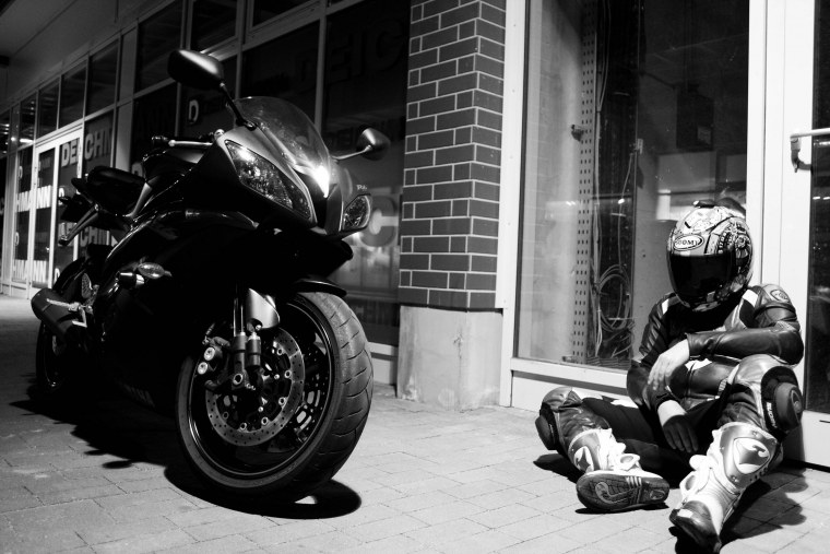 Крутой байкер