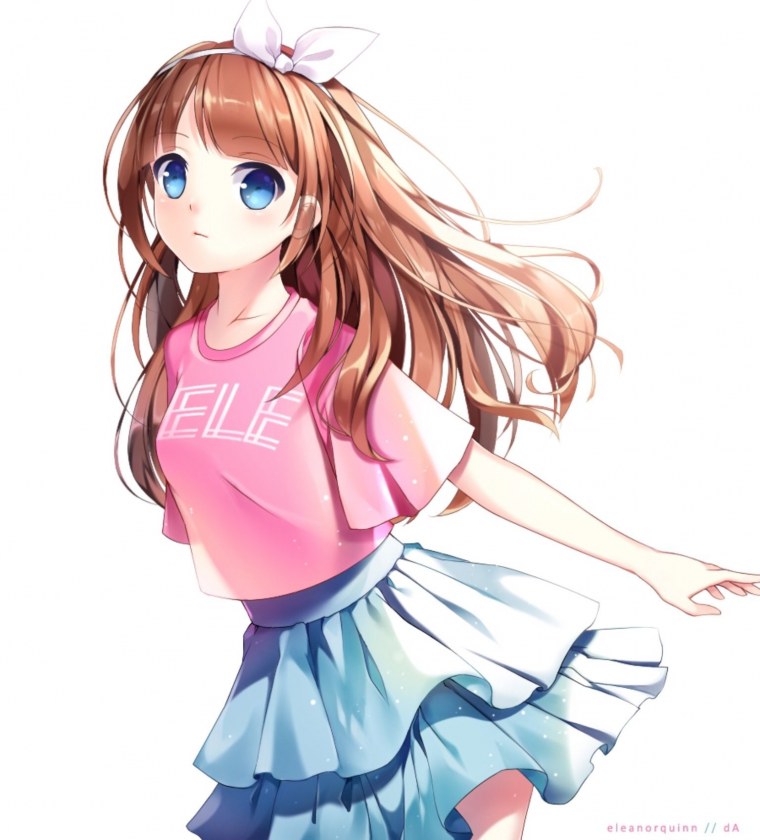 Девочка с хвостом арт