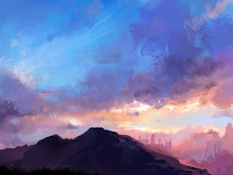 Пейзажи из аниме