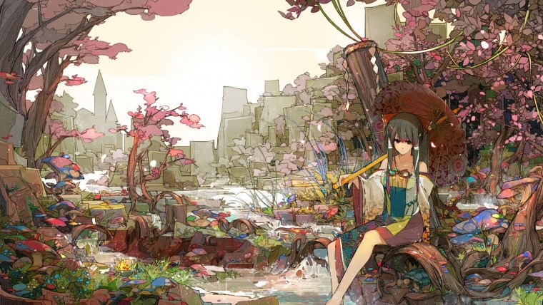 Фон в японском стиле