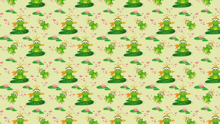 Фон с лягушками милые