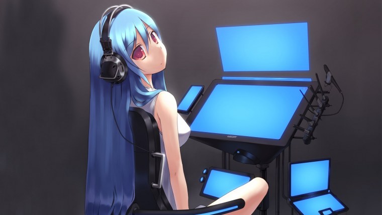 Аниме девушки Full HD