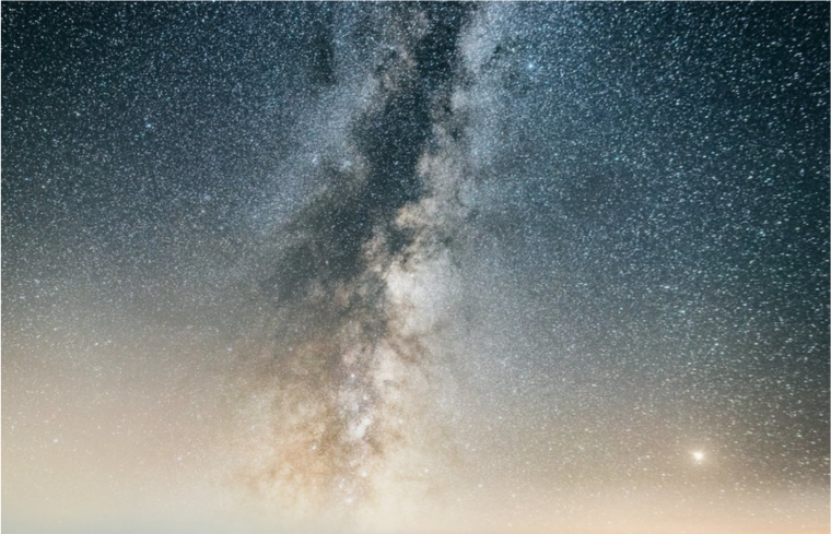 Млечный путь на прозрачном фоне