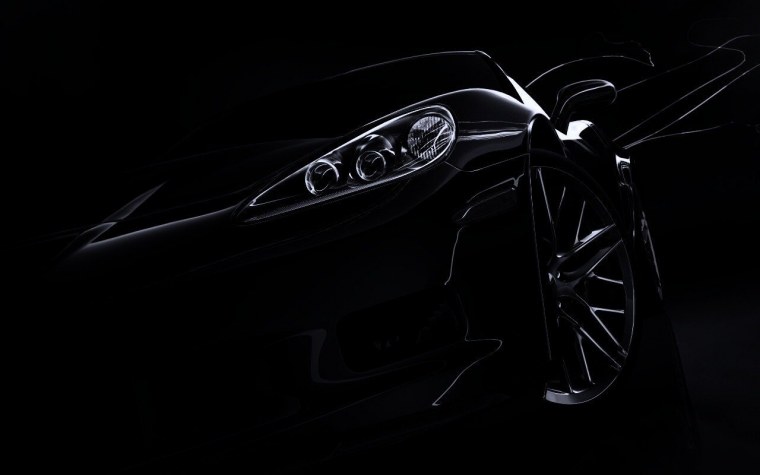 Красивые авто на черном фоне