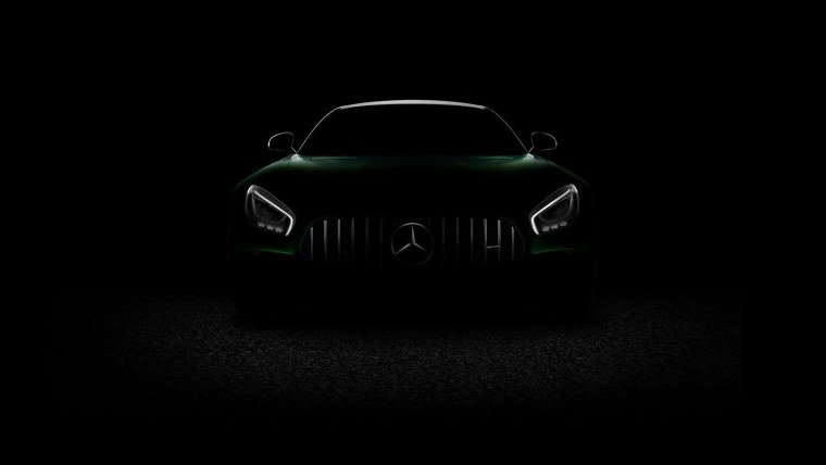 Мерседес AMG gt 63 на черном фоне