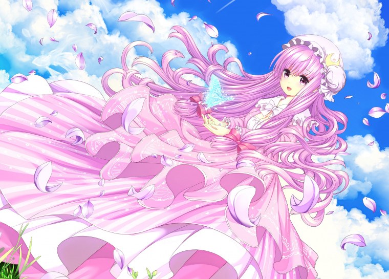 Аниме в розовом цвете