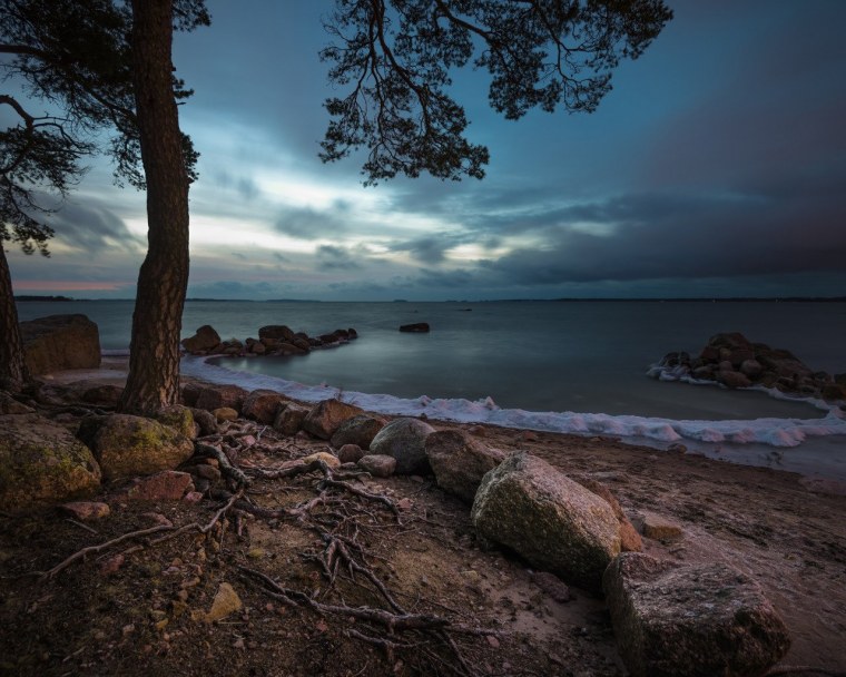 Берег Балтийского моря финский залив