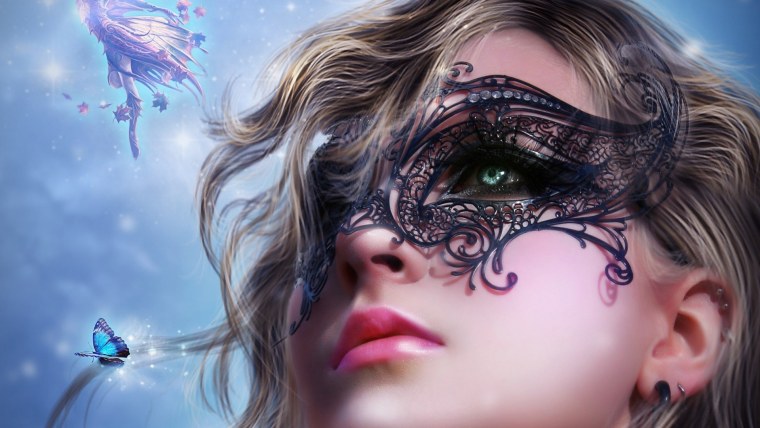 Девушка в шляпе на темном фоне