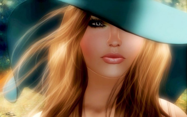 Девушка в шляпе