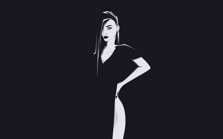 Красивые чёрные обои