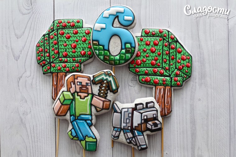 Торт из МАЙНКРАФТА