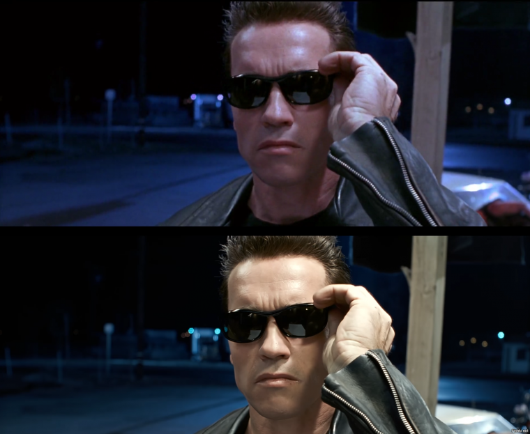 Шварценеггер в солнечных очках