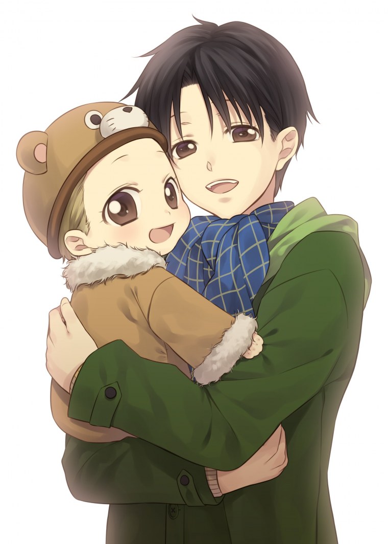 Аниме малыши тройняшки