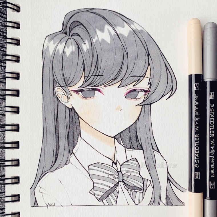Аниме карандашом грустные