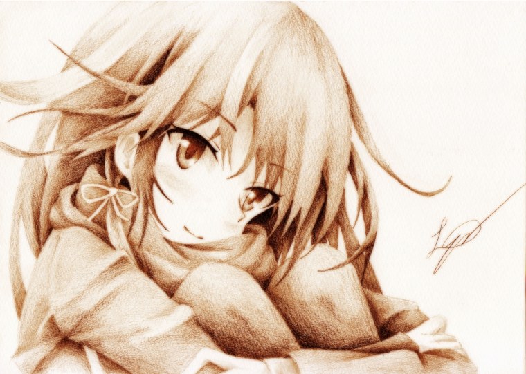 Простенькие аниме арты