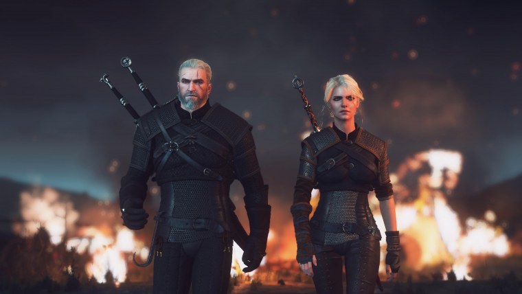 Ведьмак 3 Геральт и Цири