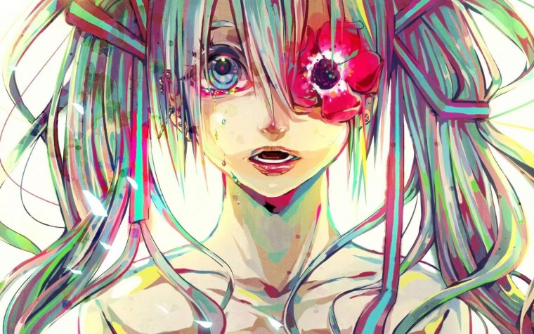 Аниме рисовать цветные