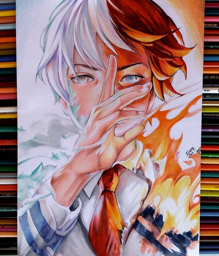 Анимешные рисунки в цвете