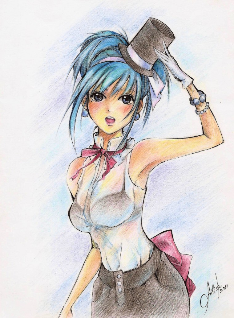 Аниме персонажи со сплитом волос