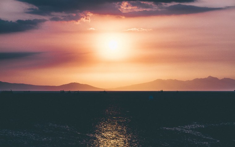 Розовый закат