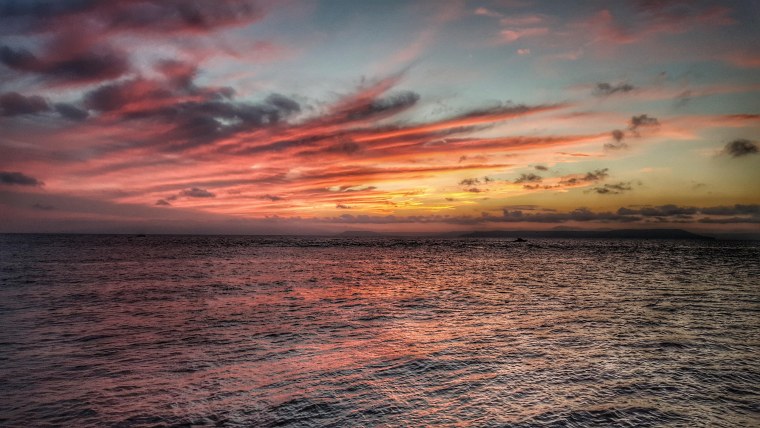 Фон море закат