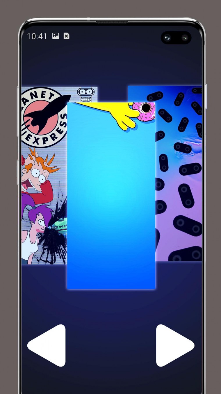 Обои с вырезом под камеру