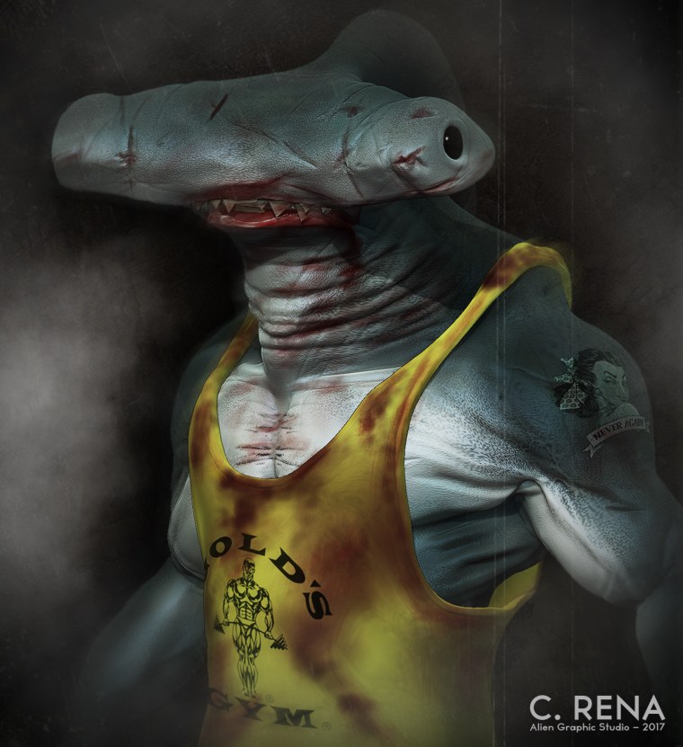 Накаченная акула