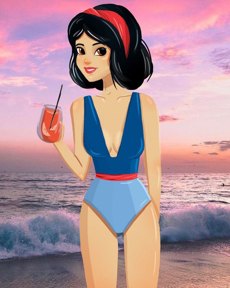 Disney принцессы Анна и Эльза современном мире