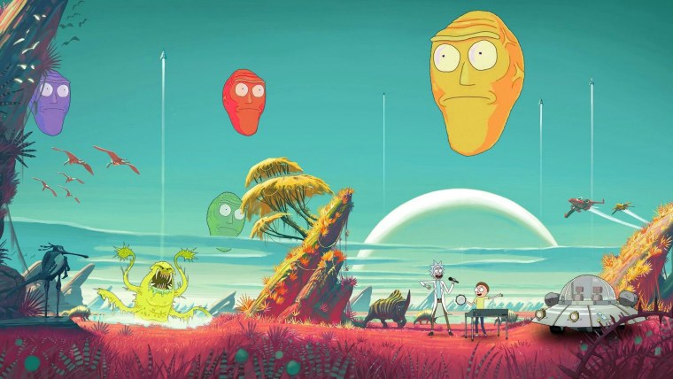 Rick and Morty фон