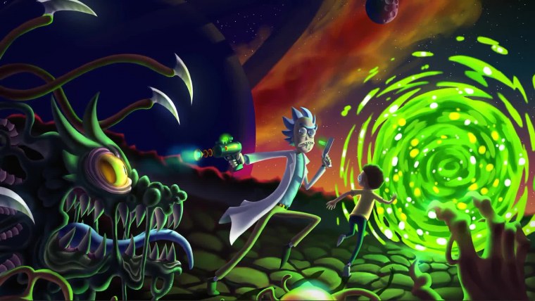 Рик и Морти на рабочий