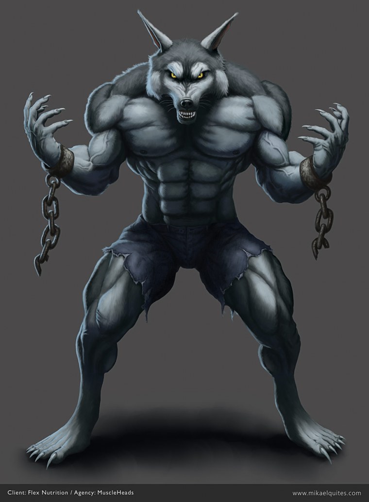 Вольф Вольф человек волк muscle